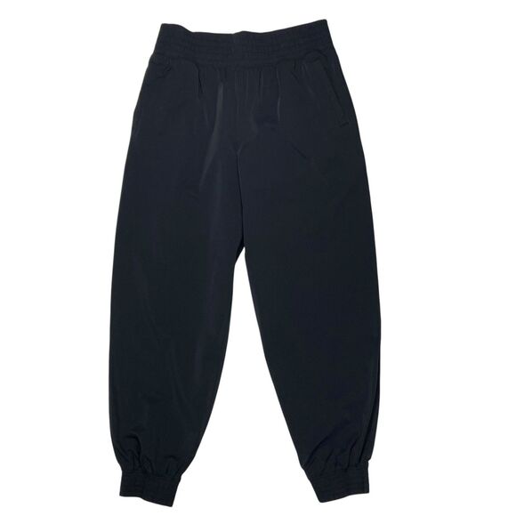Abercrombie & Fitch Jogger Pants Women L Black YPB MotionTEK Hi Rise Stretch NEW - Picture 2 of 15